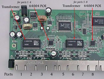 top of circuit board