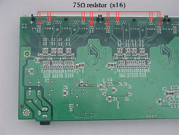 unmodifieed bottom view of pc board